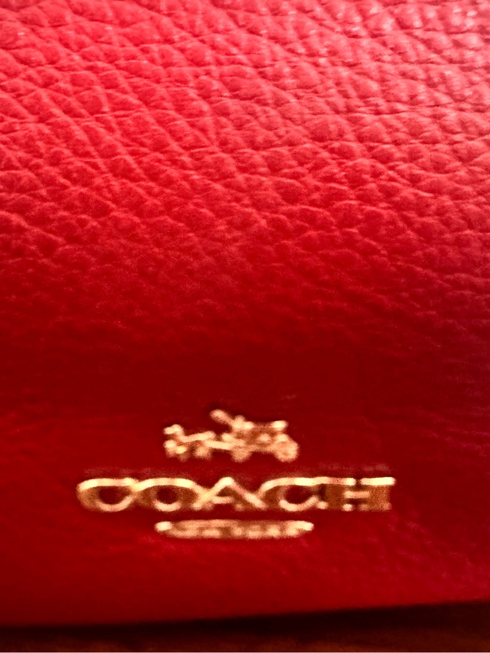 Coach Celeste bag red pebble leather NWT - Picture 9 of 10